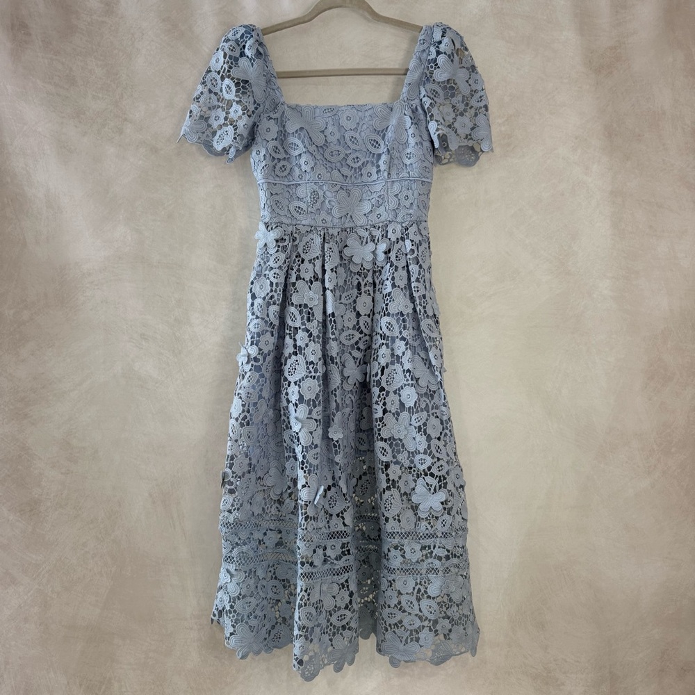 Self-Portrait Guipure Lace Midi Dress - EUC